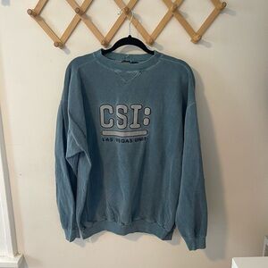 Vintage Mens Large Faded CSI Las Vegas Unit Crewneck Sweatshirt